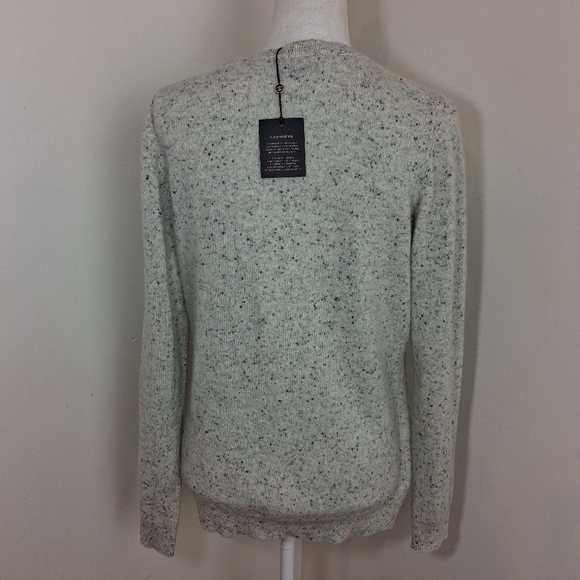 Charter Club Pure Cashmere Donegal Sweater With Shirttail Hem Size Large NWT - Picture 2 of 8